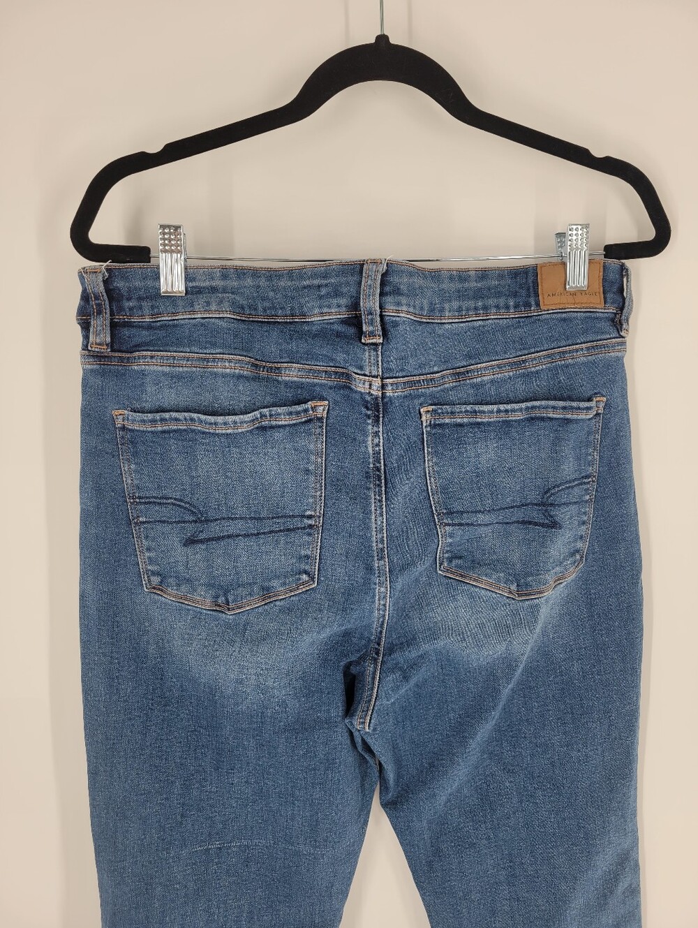 American Eagle Outfitters Women's Blue Boot Cut Jeans Size 14 - Picture 3 of 5